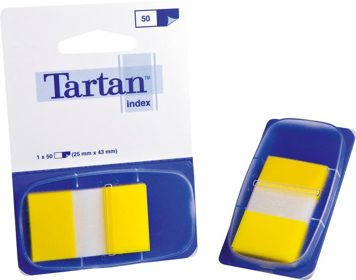 Produktbild Tartan Page Marker Index Gelb, 50 Stück, 25 x 43 mm