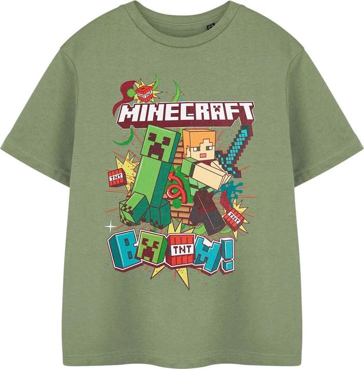 Immagine prodotto Minecraft Boom Maglietta Maniche Corte Ragazzi (140)