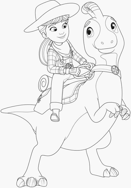 Produktbild Ravensburger Dino Ranch Malbuch 24 Ausmalbilder für Kinder ab 4