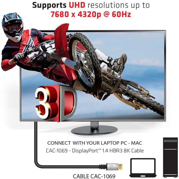Actual product image Club 3D DisplayPort — DisplayPort (4 m, DisplayPort)