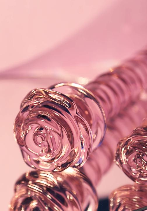 Produktbild Dream Toys Glaze Glass - Rosebud Spiral G-Spot Dildo