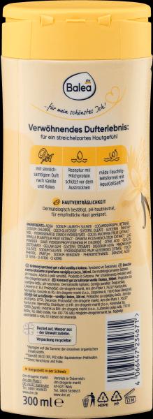 Actual product image dm Balea Cream shower vanilla and coconut (300 ml)