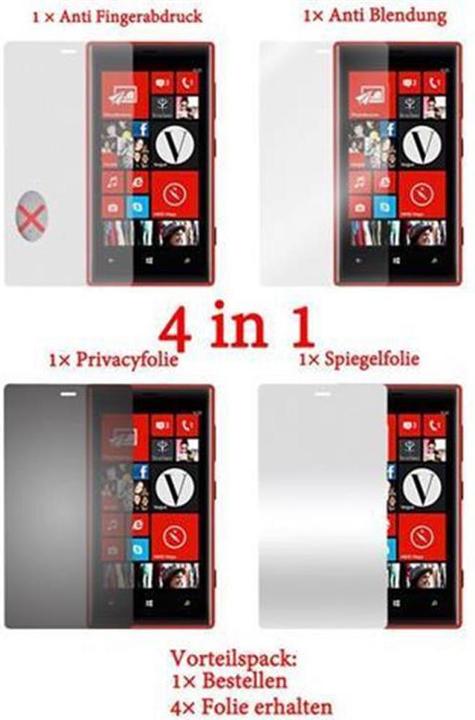 Actual product image Cadorabo 4x protective film (1 Piece, Nokia Lumia 720)