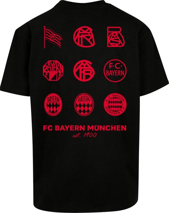 Actual product image FC Bayern München Logo History Red Heavy Oversized Tee - 112251 (XL)