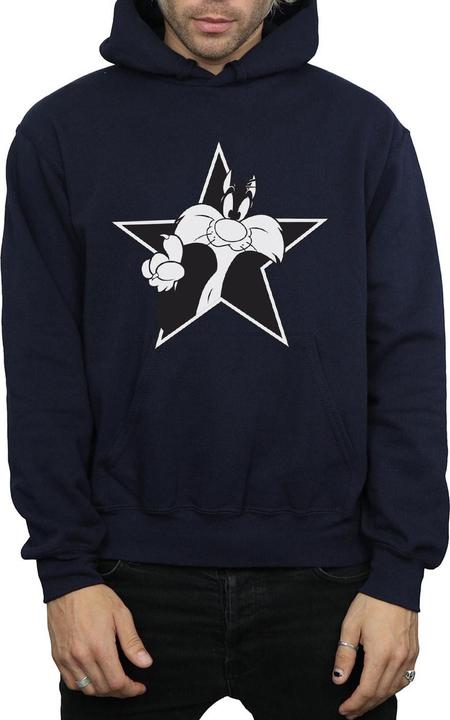 Image du produit Looney Tunes - Sweat à capuche SYLVESTER MONO STAR - Homme (M)