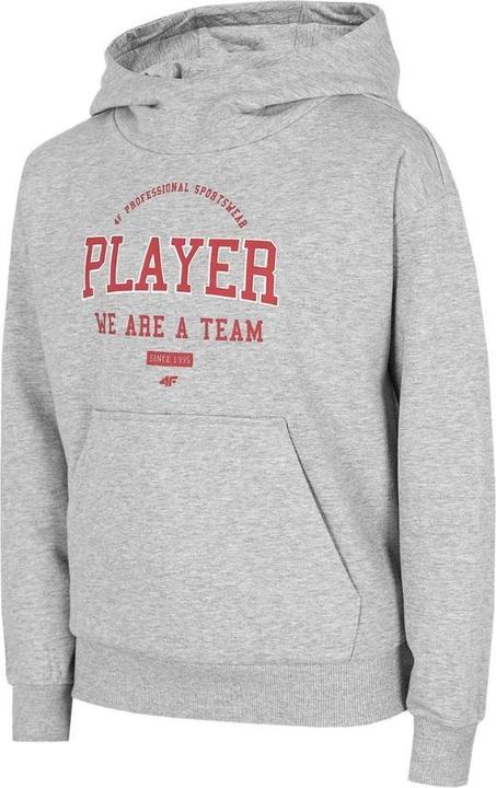 Produktbild 4F Jungen Sweatshirt cool hellgrau melange HJZ22 JBLM006 27M 152cm (27)