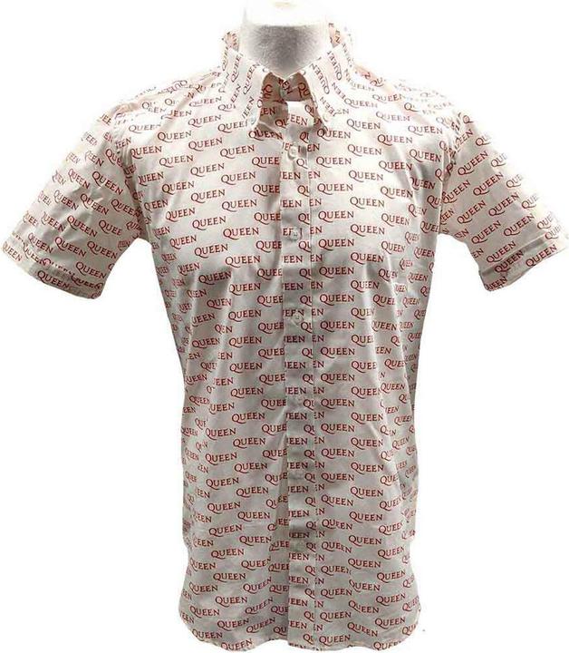 Actual product image Queen Unisex Adult Logo All-Over Print Shirt (XL)
