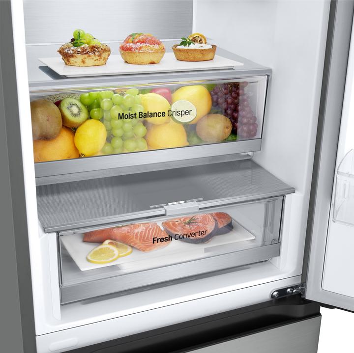Immagine prodotto LG GBV5140CPY Frigorifero combinato, Classe C, 344L, Fresh Converter, Total no frost, Argento (344 l)
