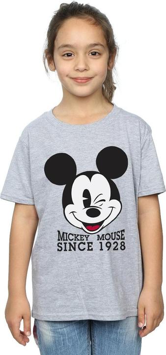 Actual product image Disney Girls Mickey Mouse Since 1928 Cotton T-Shirt (116)