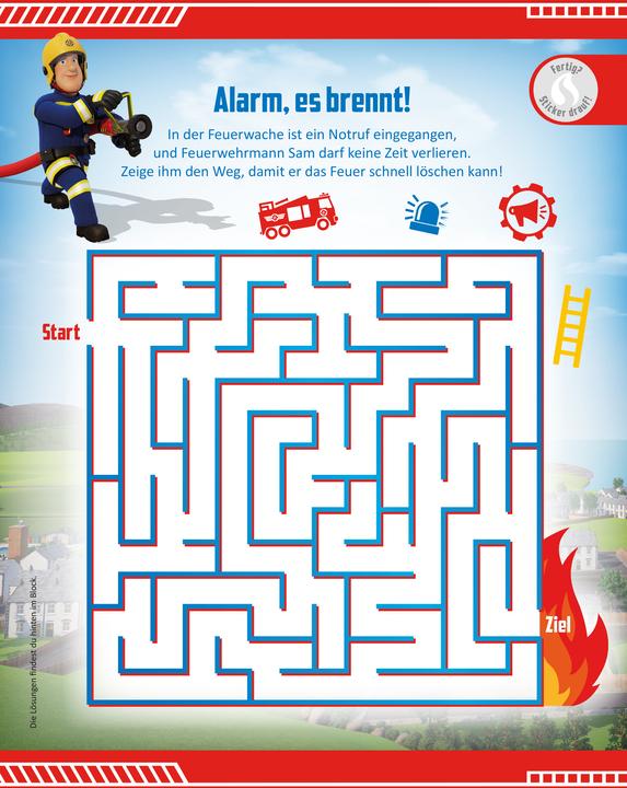 Produktbild Panini Feuerwehrmann Sam: 1001 Sticker: Stickern - Rätseln - Ausmalen