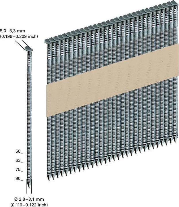 Produktbild Metabo Streifennägel, papiergebunden
