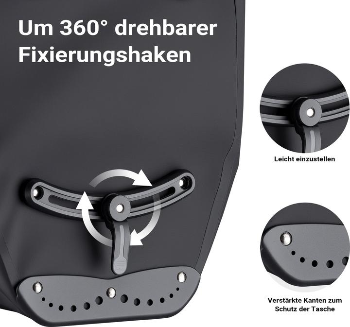 Produktbild Wiltec Gepäckträgertasche (25 l, Gepäckträgertasche)