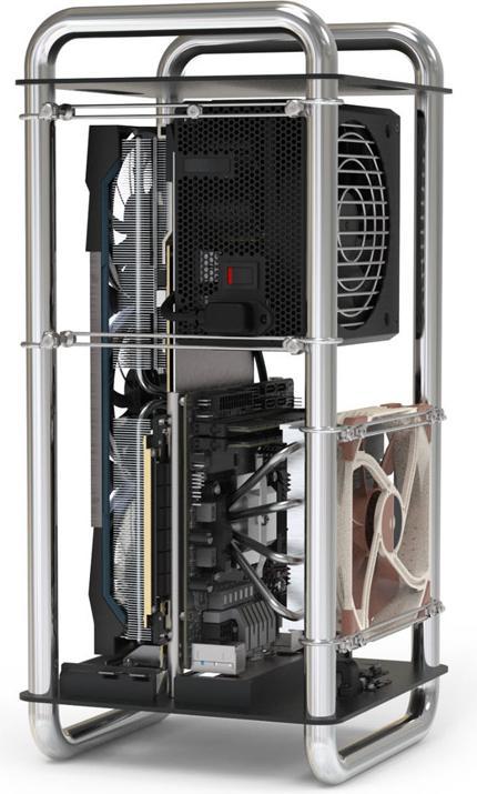 Immagine prodotto Streacom Contenitore DA6 XL Mini-ITX - cromo (Mini-ITX)