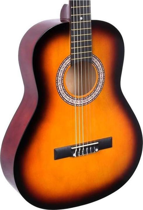 Actual product image NN BD 36 - Gitara klasyczna 3/4 do nauki dla dzieci SUNBURST (Classical guitar, Lime wood, Meranti)