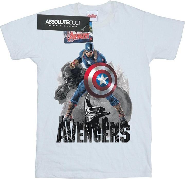 Image du produit Mens Captain America Action Pose T-Shirt (XL)