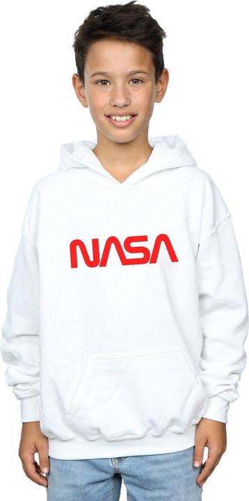 Immagine prodotto Nasa Modern Logo Felpa con Cappuccio Ragazzi (140, 146)