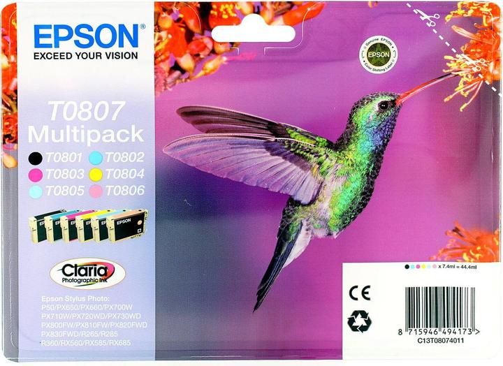 Immagine prodotto Epson Multipack - nero, giallo, ciano, magenta, magenta chiaro, ciano chiaro (M, FC, LC, C, Y)