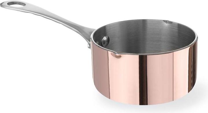 Gastro Hero Miniature saucepan with spout (7.50 cm, Saucepan, Aluminium, Stainless steel, Copper)
