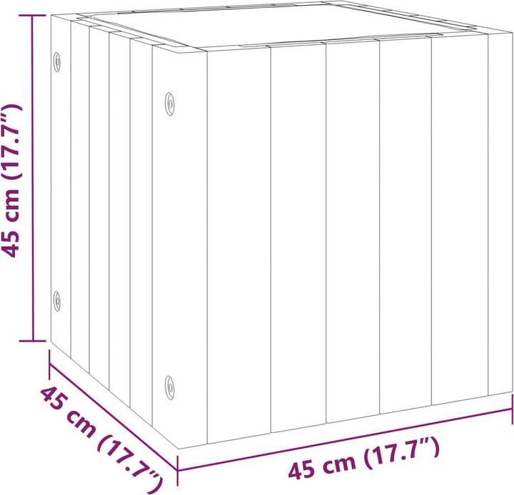 Produktbild VidaXL Pflanzkübel Akazie