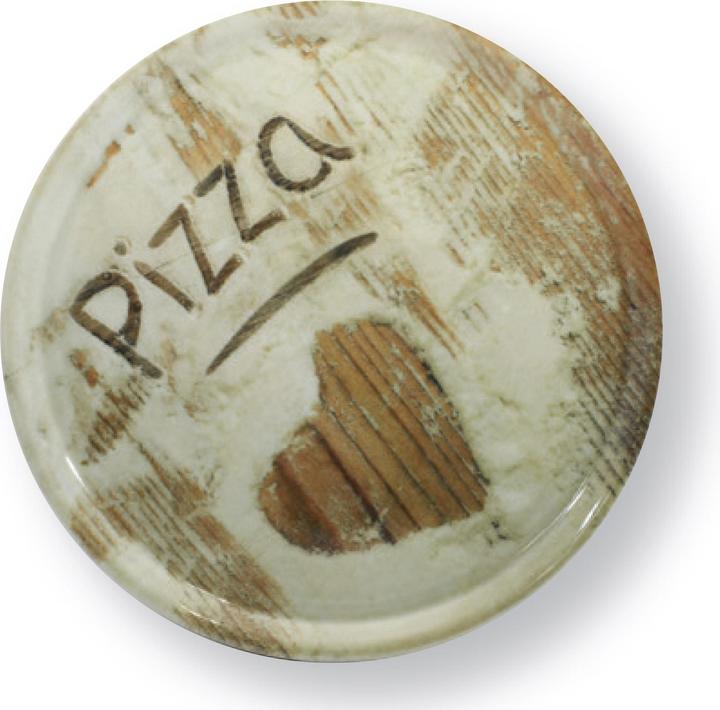 Actual product image Saturnia Porcelain Pizza Plate, 33cm Motif HEART (1 x, 33 cm)
