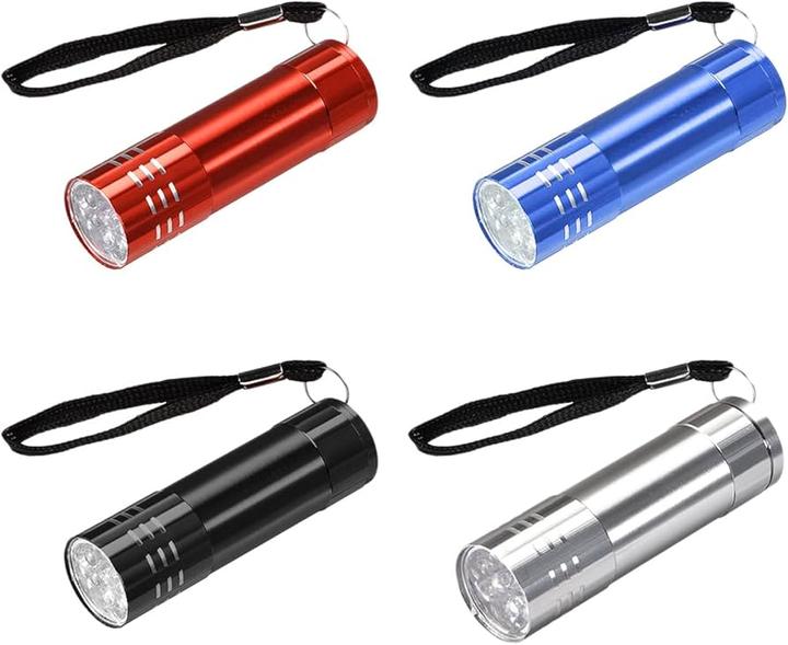 Best Choice Taschenlampe COB-LED 9cm, schwarz