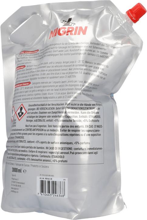 Immagine prodotto Nigrin Pulitore invernale del parabrezza al limone (3000 ml)