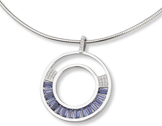 Produktbild Breuning ANHÄNGER - E.IOLIT HELL/Brill. 0,132 Ct. H/si (750/18 K Gold)