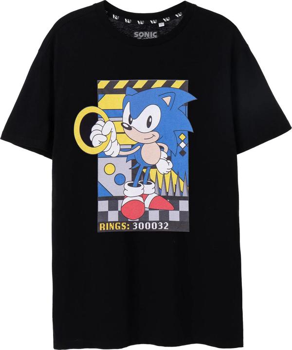 Immagine prodotto Sonic The Hedgehog Classic Maglietta Anelli Uomo (XXL)