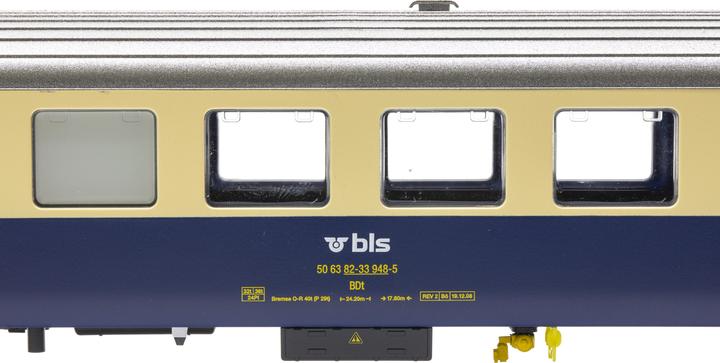 Actual product image ESU BLS Bt 948 blue/beige car train control car Ep.V