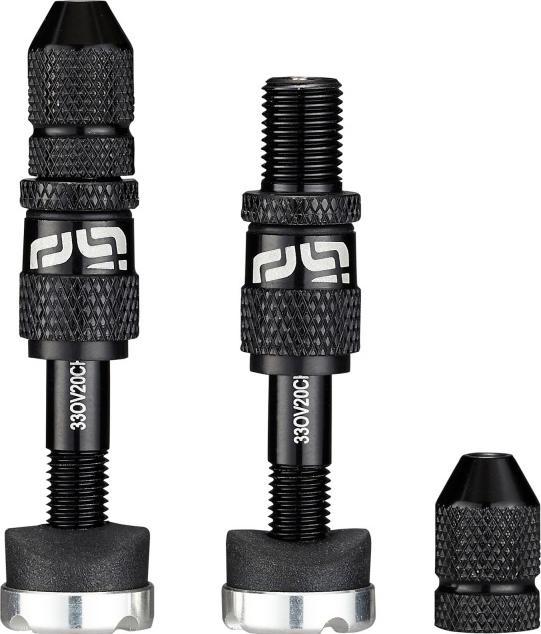 Image du produit e*13 Valves Quick Fill Tubeless Schrader, 23-31mm Depth, 2 pcs, black