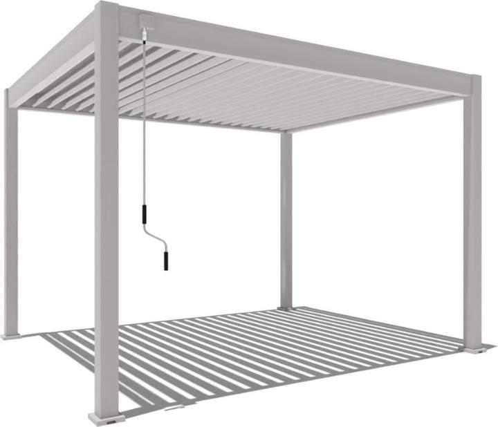 Image du produit Weide Pergola Classic 3x3.6m mit Lamellendach Sand (300 cm, 360 cm)