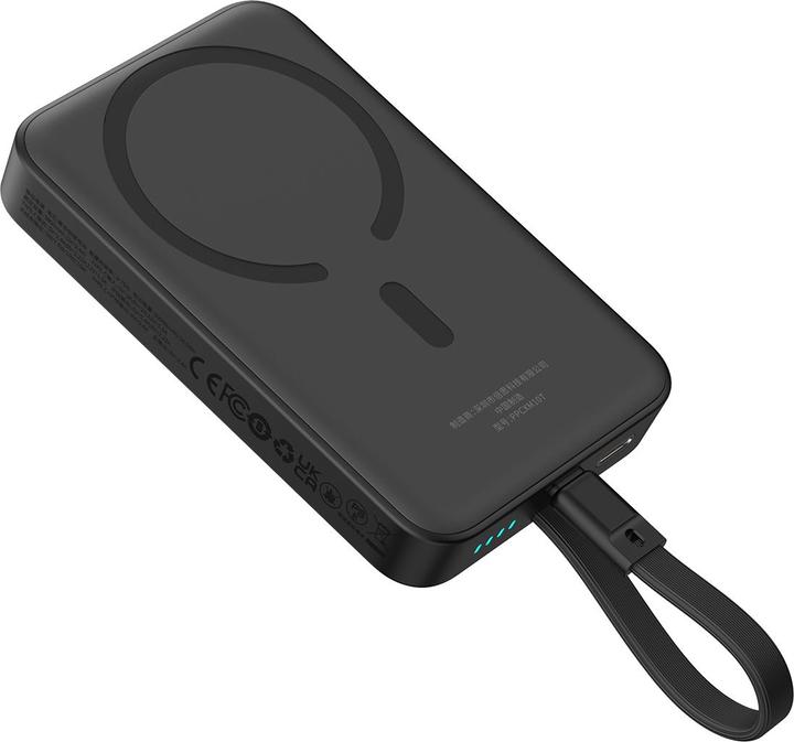 Actual product image Baseus Powerbank Magnetic Mini 10000mAh 30W MagSafe (black) (10000 mAh, 30 W, 37 Wh)