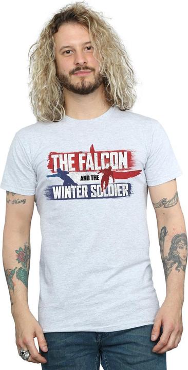 Actual product image Mens The Falcon And The Winter Soldier Action Logo T-Shirt (XXL)