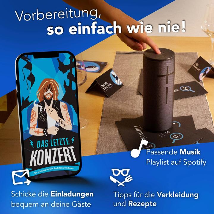 Actual product image Crime Cases The last concert - murder mystery dinner (German)