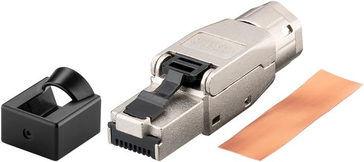 Produktbild Goobay CAT 8.1 STP-geschirmter RJ45-Stecker für die Feldmontage (Netzwerkkabel Stecker)