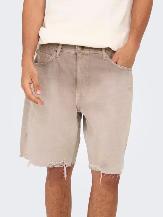 Produktbild Only & Sons Gerade geschnitten Mittlere Taille Shorts Jeans-Shorts (L)