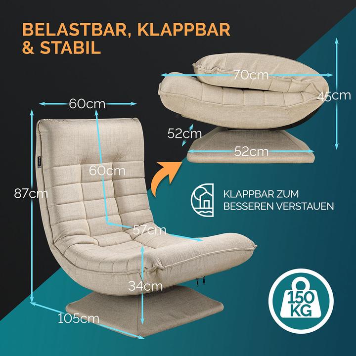 Actual product image Casaria Floor chair