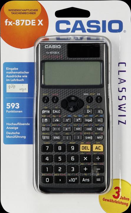 Produktbild Casio FX-87DE X (Solarzellen, Batterien)
