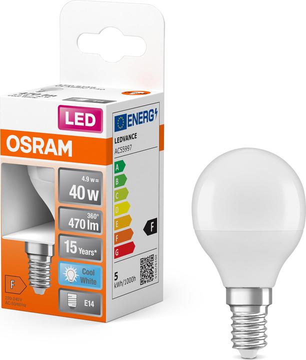 Image du produit Osram Star Classic P (E14, 40 W, 470 lm, 1 x, F)