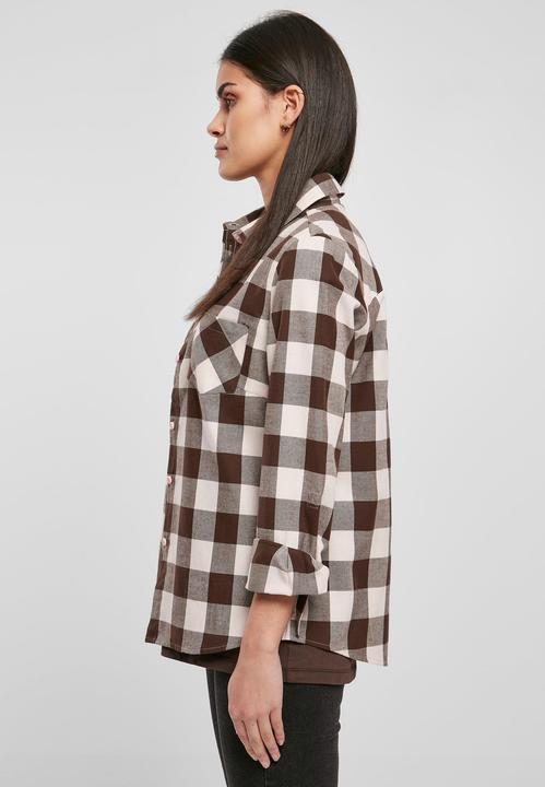 Actual product image Urban Classics Ladies Turnup Checked Flannel Shirt - 1180 (4XL)