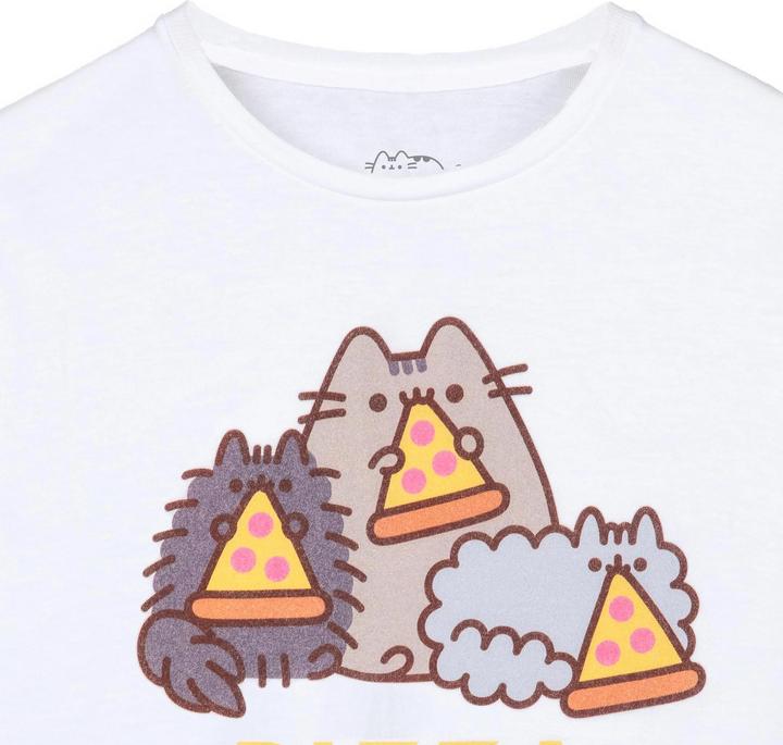 Immagine prodotto Pusheen Pizza Purrty Maglietta Maniche Corte Ragazze (146, 152)