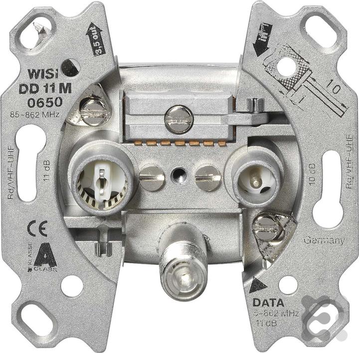 Produktbild WISI Antennendose DD 11M 0650 Multimediadose Durchgang 10dB (10 dB, Antennendose)