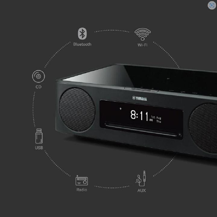 Immagine prodotto Yamaha MusicCast 200 (Bluetooth, Airplay, Spotificare collegare, WiFi, Lettore CD, 2x 25 W)