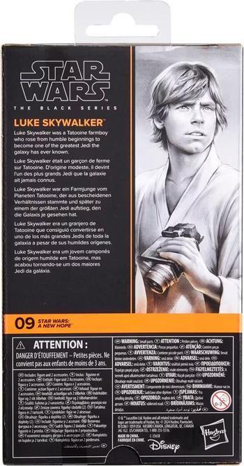 Actual product image Hasbro Star Wars Episode IV Black Series action figure Luke Skywalker 15 cm