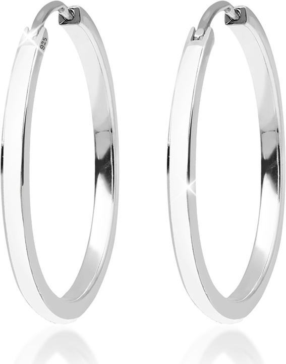Produktbild Elli Creolen mit Emaille glitzernd (Sterling Silber)