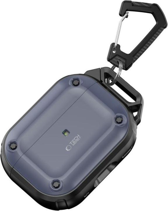 Actual product image Tech-Protect ROUGH HOOK Apple AIRPODS PRO 1 / 2 STEEL BLUE (Headphone bag)