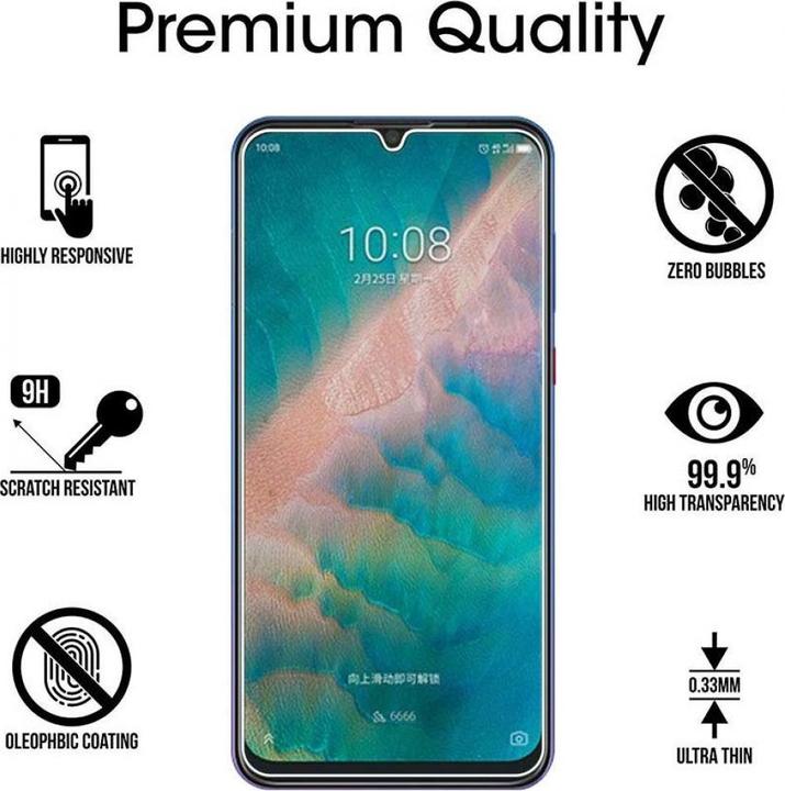 Immagine prodotto Screenguard ZTE Blade 10 Pellicola protettiva in vetro Custodia dal design amichevole (1 Pezzo/i, ZTE Blade 10)