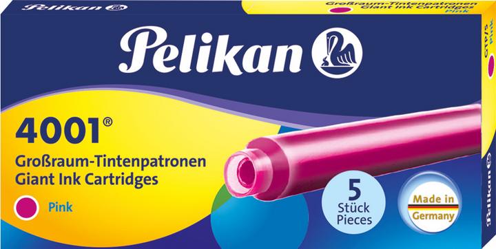 Immagine prodotto Pelikan Cartuccia di grande capacità 4001 GTP/5 (cartucce d'inchiostro, Pink)