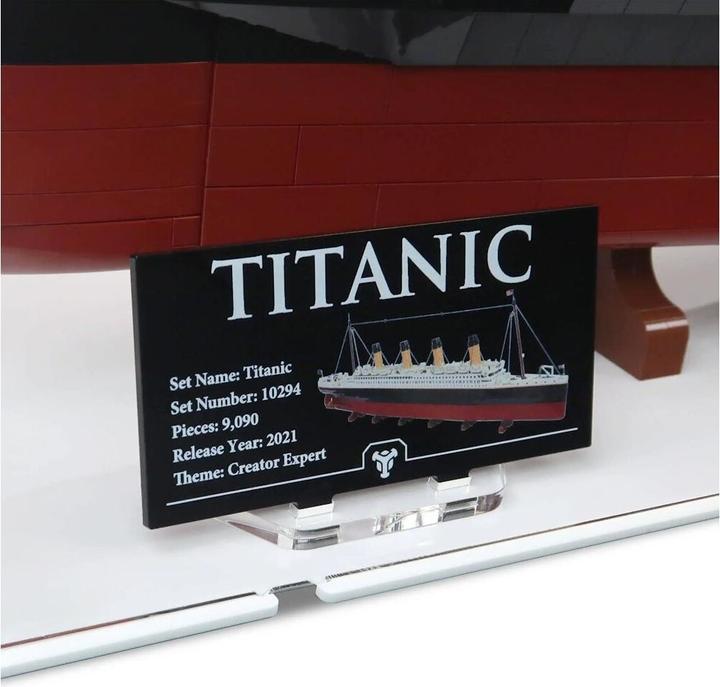 Immagine prodotto iDisplayit Display in acrilico per LEGO® 10294 Titanic (con fondo bianco)