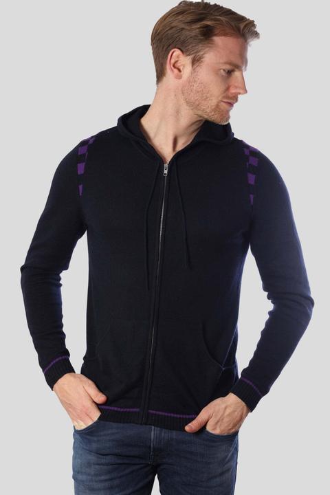 Actual product image Bellemere Tracksuit Jacket Men's Merino and Cotton Checker Print Tracksuit (XL)